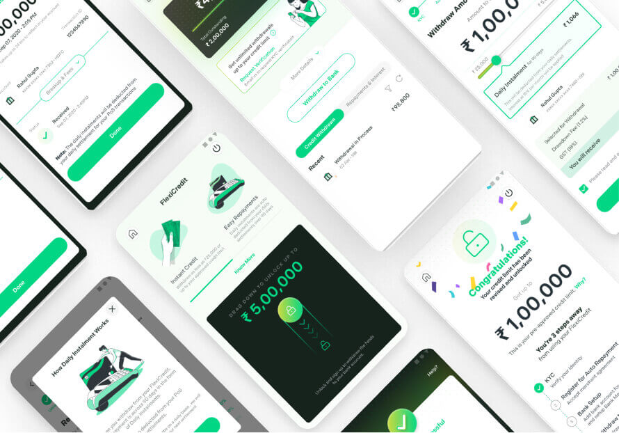 Pine Labs UI UX screen app design